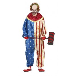 Patriot-Clown-Kostüm Für Erwachsene Patriot-Clown-Kostüm Für Erwachsene