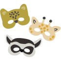 Dschungeltiere Pappmasken