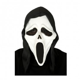Assassinen Maske mit Kapuze Latex Assassinen Maske mit Kapuze Latex