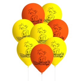 8 Globos Dragon Ball de Látex 8 Globos Dragon Ball de Látex