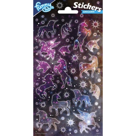 Pegatinas Brillantes Unicorn 102 x 200 mm