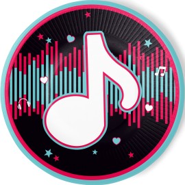 8 Platos TikTok Dance 23 cm 8 Platos TikTok Dance 23 cm