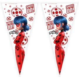 100 Bolsas Cono Ladybug 20 X 40 cm 100 Bolsas Cono Ladybug 20 X 40 cm