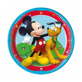 8 Platos Mickey Mouse 20 cm 8 Platos Mickey Mouse 20 cm