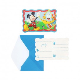6 Invitaciones Mickey Mouse 6 Invitaciones Mickey Mouse