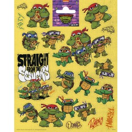 Pegatinas Grandes Tortugas Ninjas Mutantes 156 x 200 mm Pegatinas Grandes Tortugas Ninjas Mutantes 156 x 200 mm