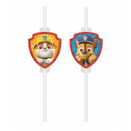 6 Pajitas Patrulla Canina 6 Pajitas Patrulla Canina