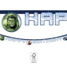 Guirnalda Happy Birthday Los Vengadores