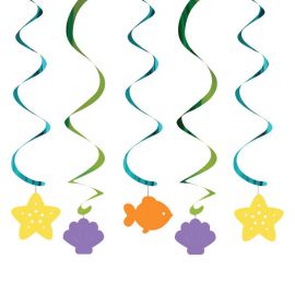 5 Decoraciones Colgantes Sirena