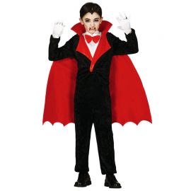 Disfraz de Vampiro para Niño con Capa Roja Disfraz de Vampiro para Niño con Capa Roja