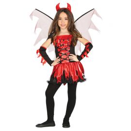 Disfraz de Diablesa para Niña Vestido Con Alas Disfraz de Diablesa para Niña Vestido Con Alas
